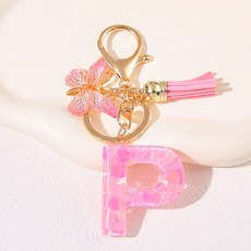 ING Market 粉紅粉紅可愛字母商品掛飾, 1個, P