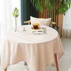 FORHOME 手工棉花糖桌巾/邊桌巾, 米色, 1個, XS(60 x 60 cm)
