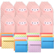2Youngdesign 可愛動物朋友信紙 40p + 信封 20p, 羊駝(信紙), 隨機出貨(信封), 1套