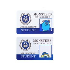 MONSTERS INC. 迪士尼怪獸大學學生證 2 件套, 蘇利，邁克