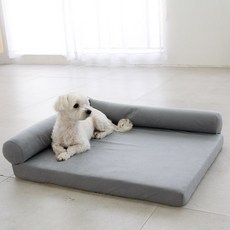 MYME 강아지 에어코일 사각 방석, 그레이, 1개