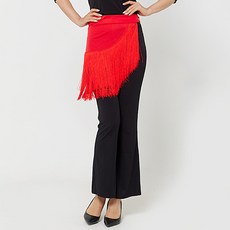 dancedome Mol 流蘇搭扣裹裙 LDL4000, 紅色