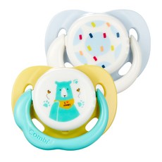 Combi 康貝 Day系列安撫奶嘴, 2~10個月, 小熊+彩色點點, 1組