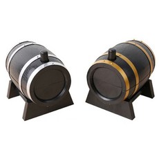 迷你橡木桶牙籤盒 2種組, 混色, 1套