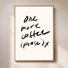 퍼니즈 홈 카페 포스터 원모어커피