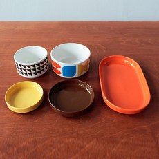 五體舒暢1537插圖鮮豔色彩1人韓式早午餐單人餐5件組, 5種, C型