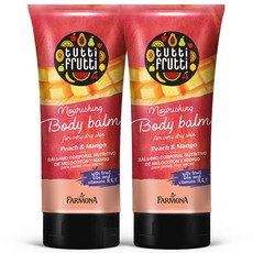 파모나 피치 망고 너리싱 바디밤 과일향, 200ml, 2개