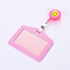 Goemse 橫式員工卡套 名牌 5.4 x 8.5 cm, 3個, 桃紅色
