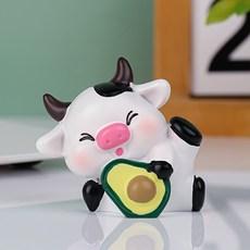 Home Flow 12生肖十二支辦公室汽車居家裝飾生肖公仔擺飾, 乳牛