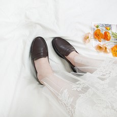 디아 여성용 케니비 스티치 포인트 심플 베이직 페니로퍼 3cm