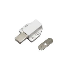 所有良品櫃子鎖定裝置固定鐵片 單個S 4入, 白色的