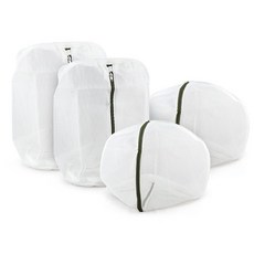 Lifen 雙層洗衣袋 襯衫用 2入 + 圓形 M 2入, 1套