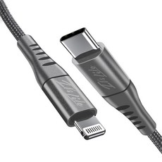 이츠라이프 MFI C타입-라이트닝 PD 고속충전 패브릭 케이블, 그레이, 2m, 1개 가전디지털/차량용 디지털 반품 최저가 8,720원