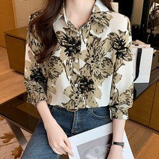 포플러앤씨 월킷 플라워 블라우스 P24SPBL120809