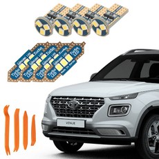 CARTEM 車用 Luna LED 室內燈+拆卸工具 全套組, 1套, 現代 Venue 天窗型 2019年 07月~