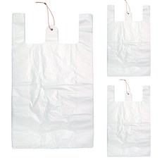 SwissNox 提把超市塑膠袋 乳白色, 20L, 300個