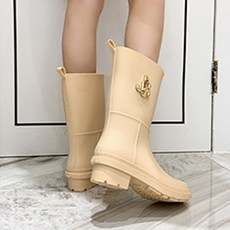 뮤베아 여성용 클래식 롱 레인부츠 WS203