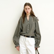 Oui mais non 女款 Abigail 棉質格紋襯衫