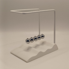 大器倉庫 平衡球 反作用力牛頓擺運動, 白色