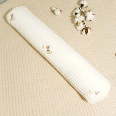 코코마벨 프리미엄 순면 100수 캐릭터 자수 아기 신생아 바디필로우, 하트래빗 토끼