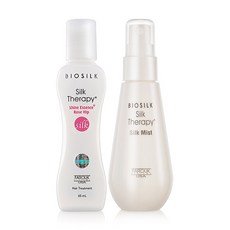 BIOSILK Silk Therapy 絲洛比 Shine Essence 65ml + Silk Mist 60ml, 1組