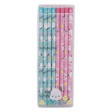 三麗鷗 帕恰狗 鉛筆 B 8入 + 筆盒, 1組, 混色