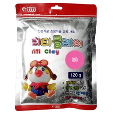 티티 클레이, 분홍, 120g, 1개