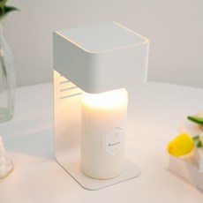 the Sweet 咖啡機造型計時白色融蠟燈+YANKEE 蠟燭+鹵素燈泡 2入, 藍桉