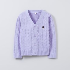 SPAO 兒童Coody麻花針織開襟衫