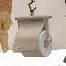 로티캠프 RCE 가죽 캠핑 휴지걸이, 베이지, 1단, 1개
