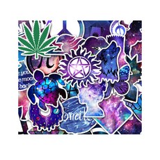 Eori Market 筆電裝飾 美式風格 文創貼紙 50入, 1套, 15