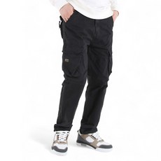 남성용 NP12 빈티지 스판 카고 조거 팬츠
