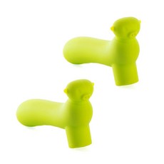 矽膠門把套, 2入, 綠色