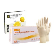 Home Edition MJ 乳膠衛生手套 M 100入 + Mytoktok 衛生手套 50入, 1套