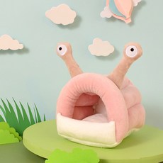 Yoreungae 小動物可愛溫馨躲藏屋 M, 1個, 淺粉紅蝸牛