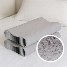 Danjam 清淨空氣網眼枕, 2個, 素色側邊黑