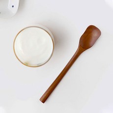 NICOTT 木頭優格湯匙, 木頭色, 4支