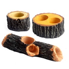 椰殼昆蟲果凍餵食碗組, 混合顏色, 1套