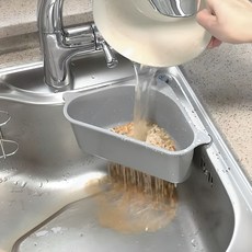 摩納哥橄欖 水槽廚餘分離瀝水籃, 1個, 灰色的