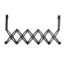 Jibato不鏽鋼門掛勾, 黑色的, 1個