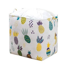 冬天衣服整理結束布質衣物棉被收納袋, 菠蘿, 1個