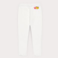 HEJMINI 女童款可愛刺繡羅紋內搭褲