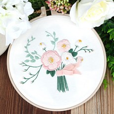 이지자수 DIY 꽃다발 자수, 1개, 01