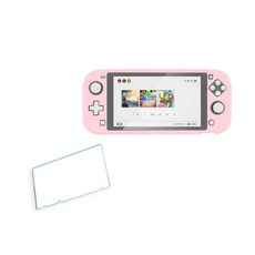 Switch遊戲機保護殼+鋼化玻璃保護貼 R01 07款, 1套, 單品