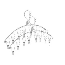 GAPANG 多用途8夾晾衣架 TOYA011 銀色 13號, 2個