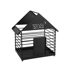 Bousse Market 咖啡膠囊小屋收納籃 M, 黑色, 1個