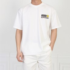 마인플로우 오버핏 드랍숄더 프린팅 HT 레고 라운드 반팔 티셔츠