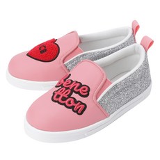 benetton 班尼頓 女孩童亮粉刺繡懶人鞋 QCSHP7141