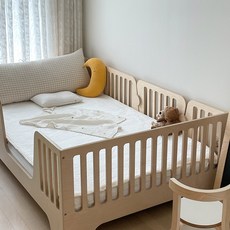 마이리틀데이지 유아용 듀라론 고정밴드 양면 쿨매트, 화이트 + 아이보리, 1개