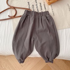 JOYMULTI 細褶幼兒棉質束口褲